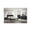 Elements International Allan Queen Bed In Black