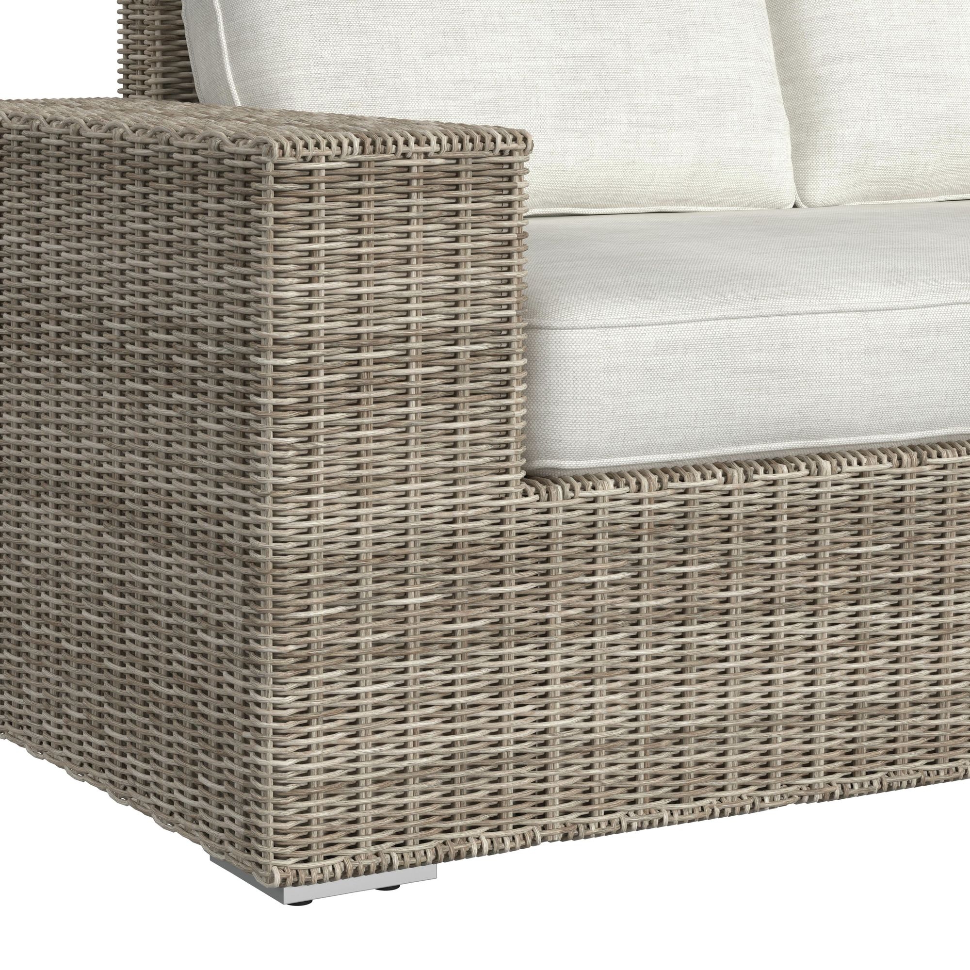 Elements International Carmona Complete Woven Conversation Sectional Set