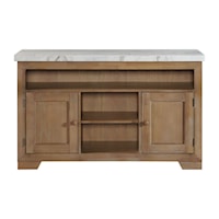 Transitional Server with Marble Top