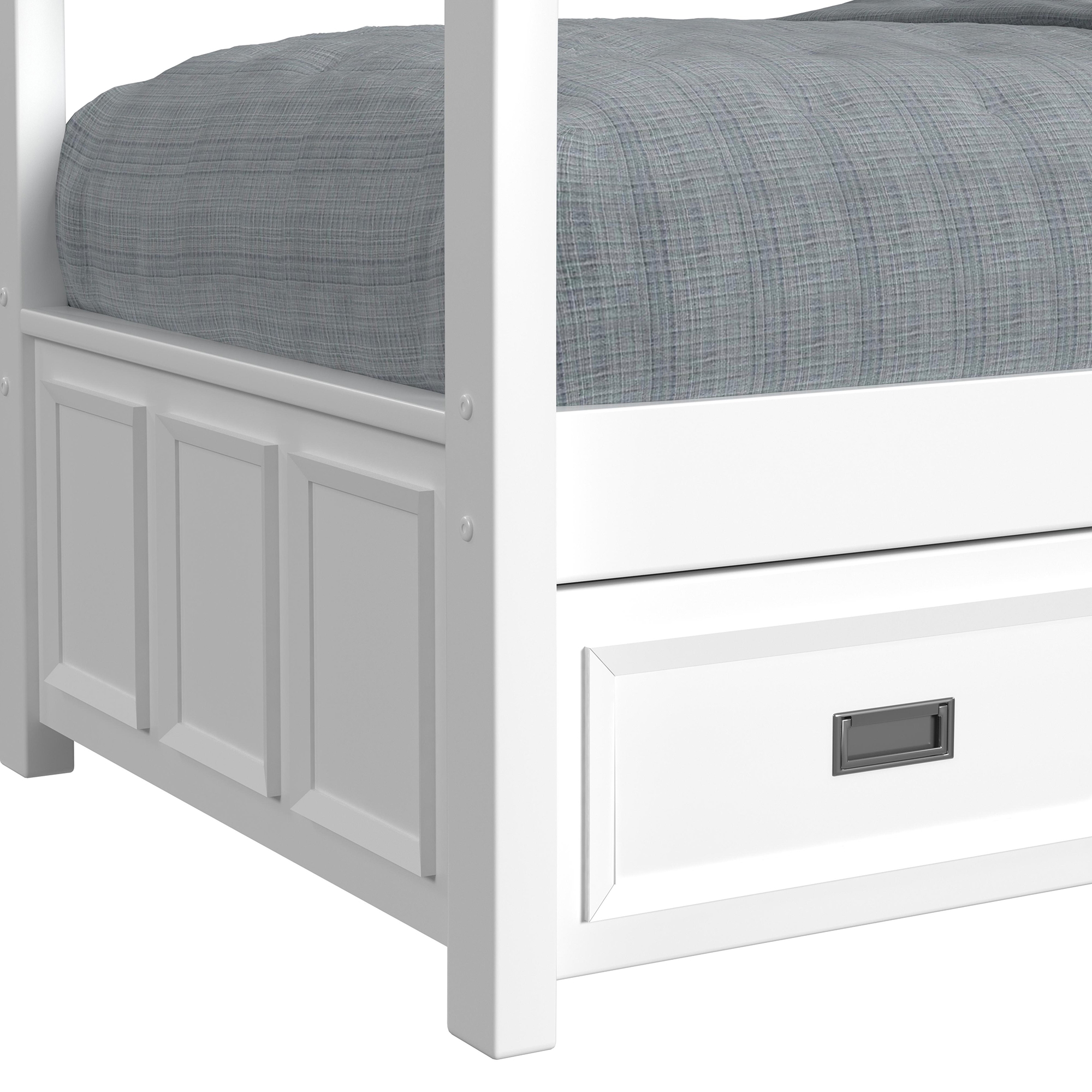 Elements International Hampton Kids 5-Piece Twin Over Twin Bunk Bedroom Set