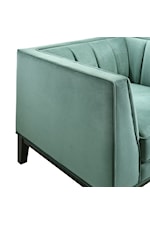 Elements Calais Contemporary Accent Chair with Channel Back