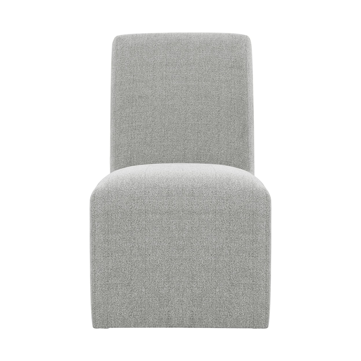 Elements International Nero Upholstered Side Chair Set