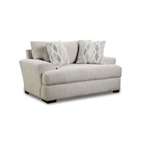 Transitional Oversized Accent Chair with Track Arms