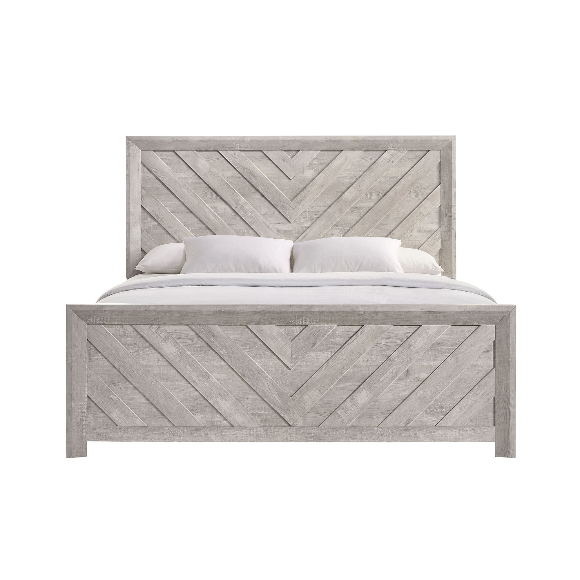 Elements International Ellen King Panel Bed