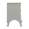 Elements International Jesse Nightstand in Grey (3A packing)