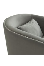 Elements International Stanton STANTON GREY SWIVEL CHAIR |