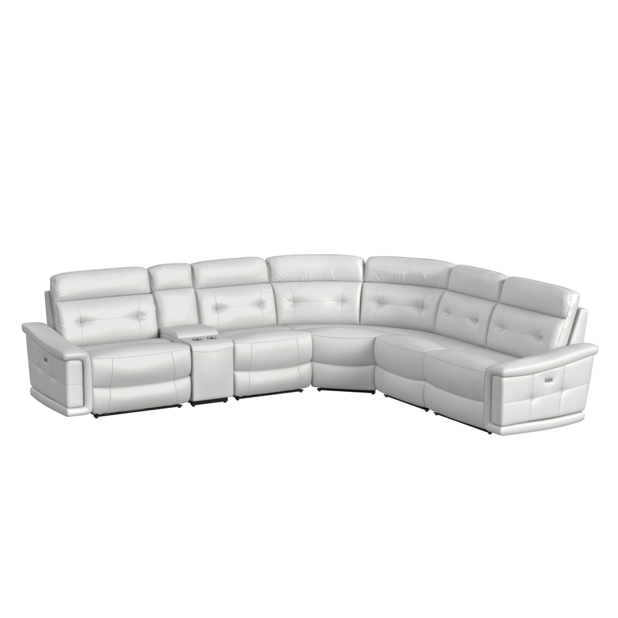 Sectional Armless Chair In Aviarah White