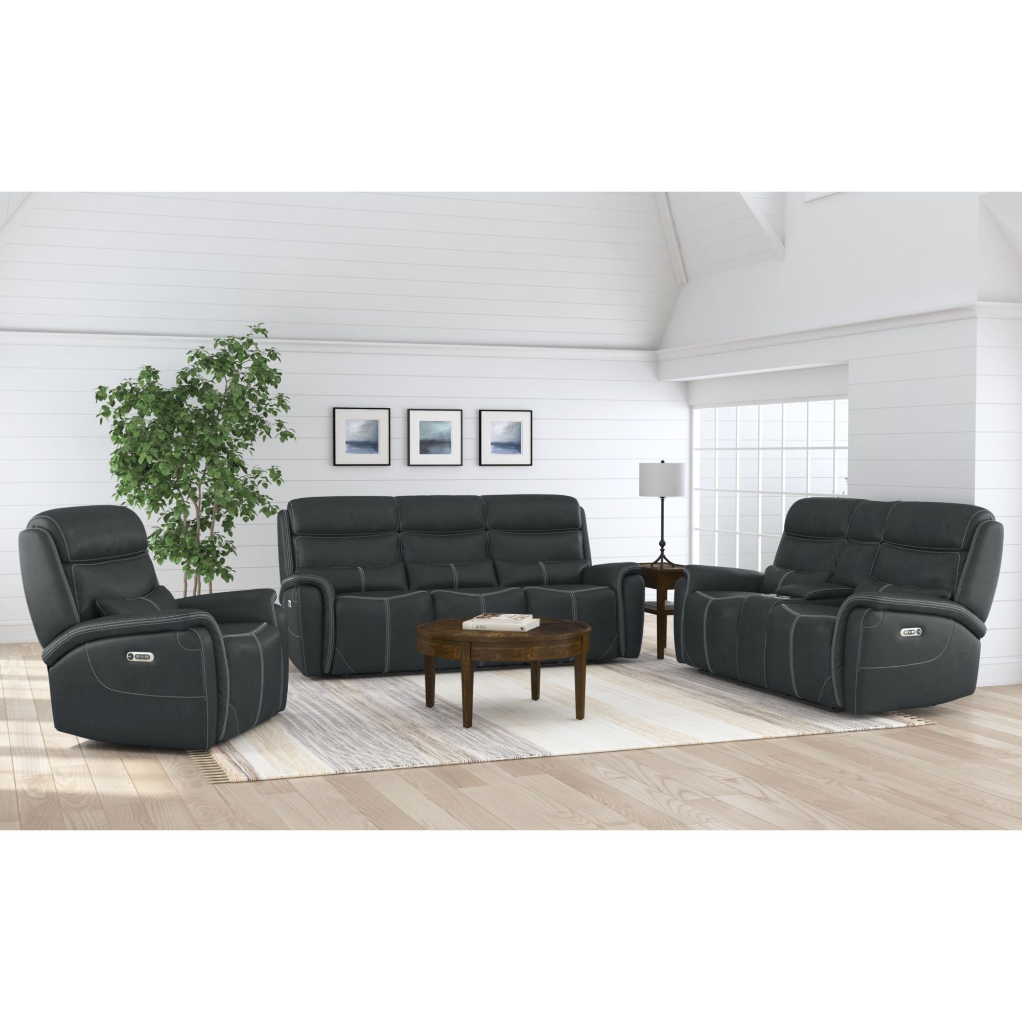 Elements International Aruba Power Motion Sofa