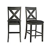 Elements International Alex Counter Height Side Chair Set