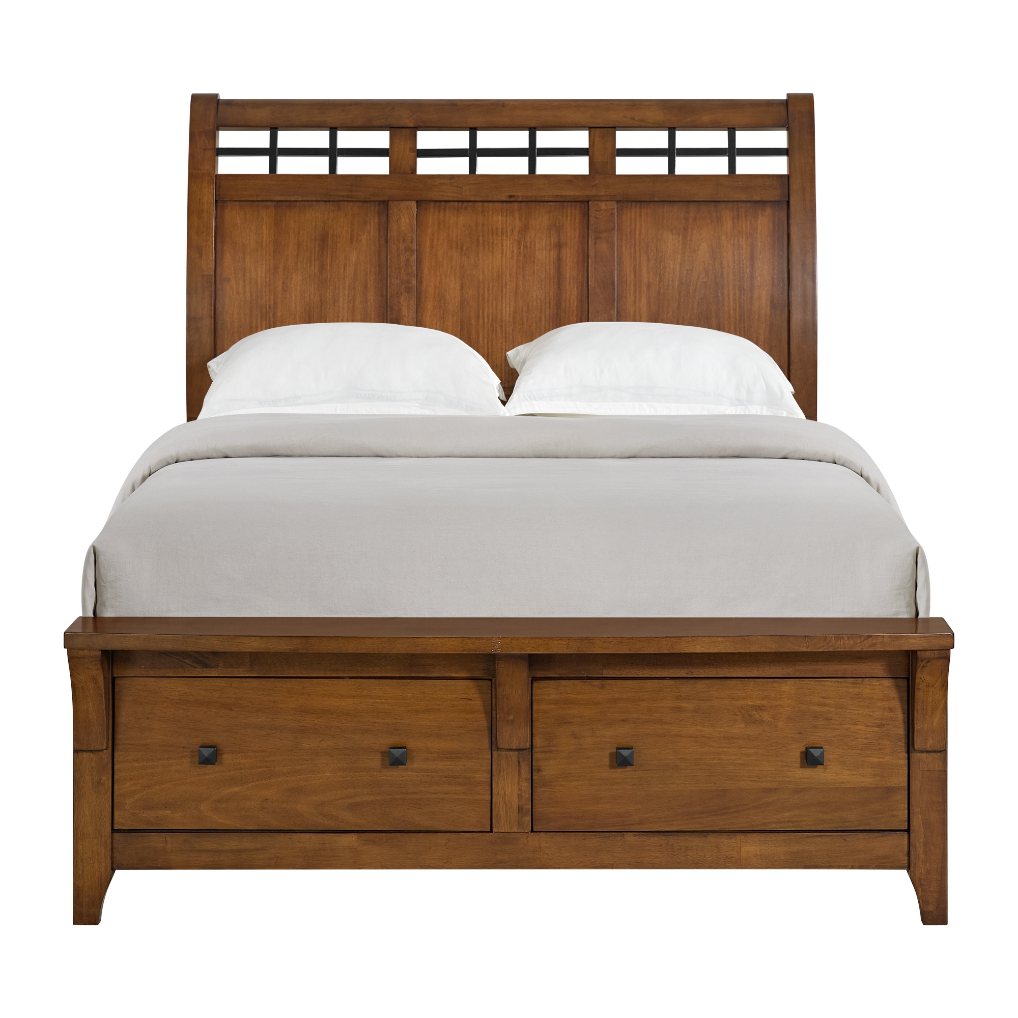 Elements International Gage Sleigh Storage Bed