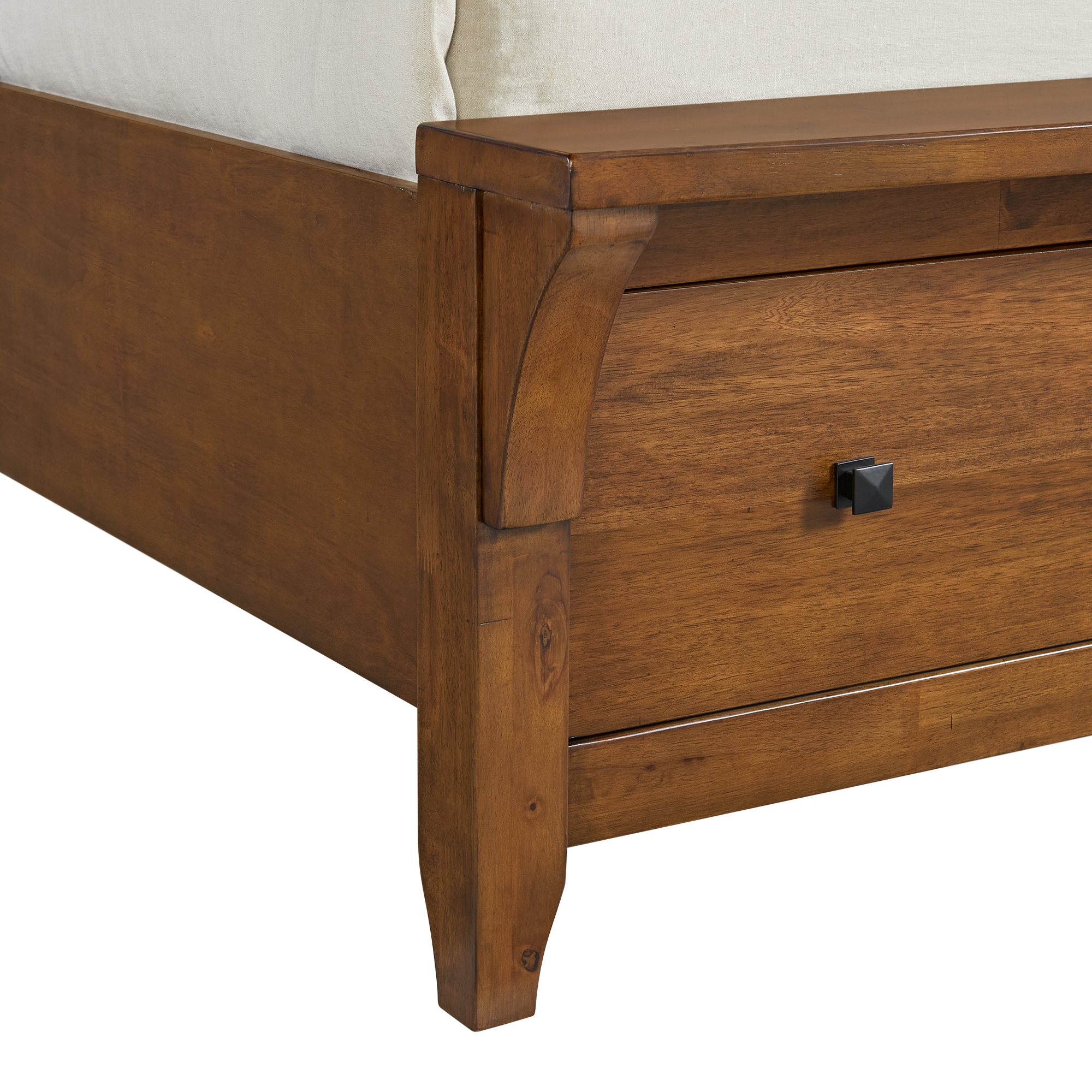 Elements International Gage Sleigh Storage Bed