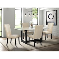 Contemporary 5-Piece Dining Set 