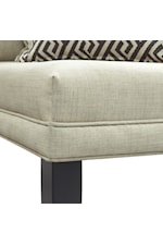 Elements Maddox Contemporary Upholstered Loveseat Dining Bench with Button Tufted Back