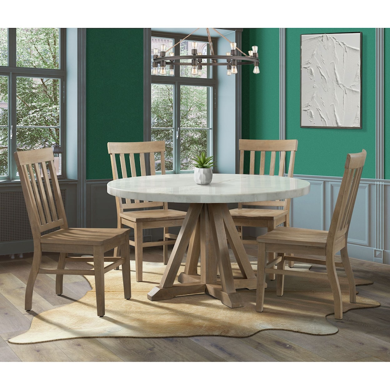 Elements International Lakeview Dining Room Set
