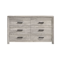 Contemporary 6-Drawer Dresser