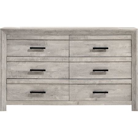 Contemporary 6-Drawer Dresser