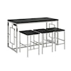 Elements International Ezell EZELL PUB TABLE & 3 STOOLS |