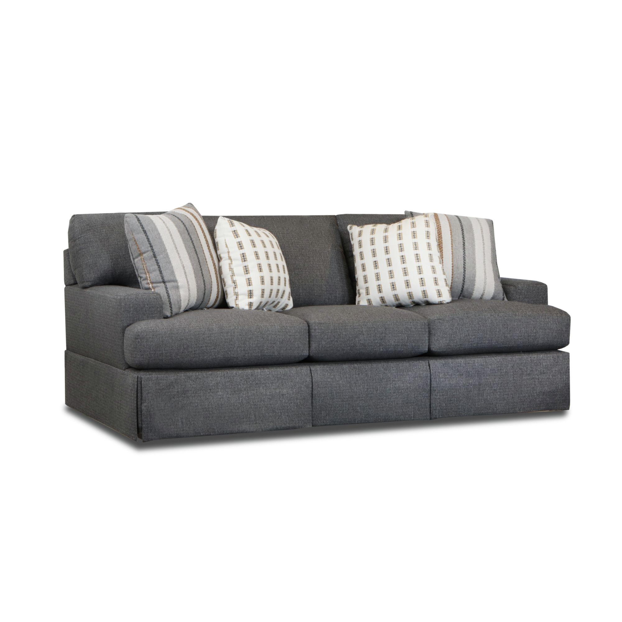 3-Cushion Sofa with Toss Pillows