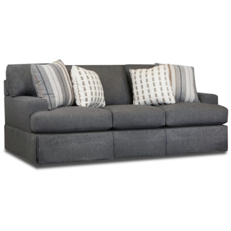 3-Cushion Sofa with Toss Pillows