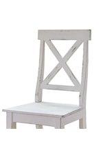 Elements International Britton Set of 2 Farmhouse Dining Chairs