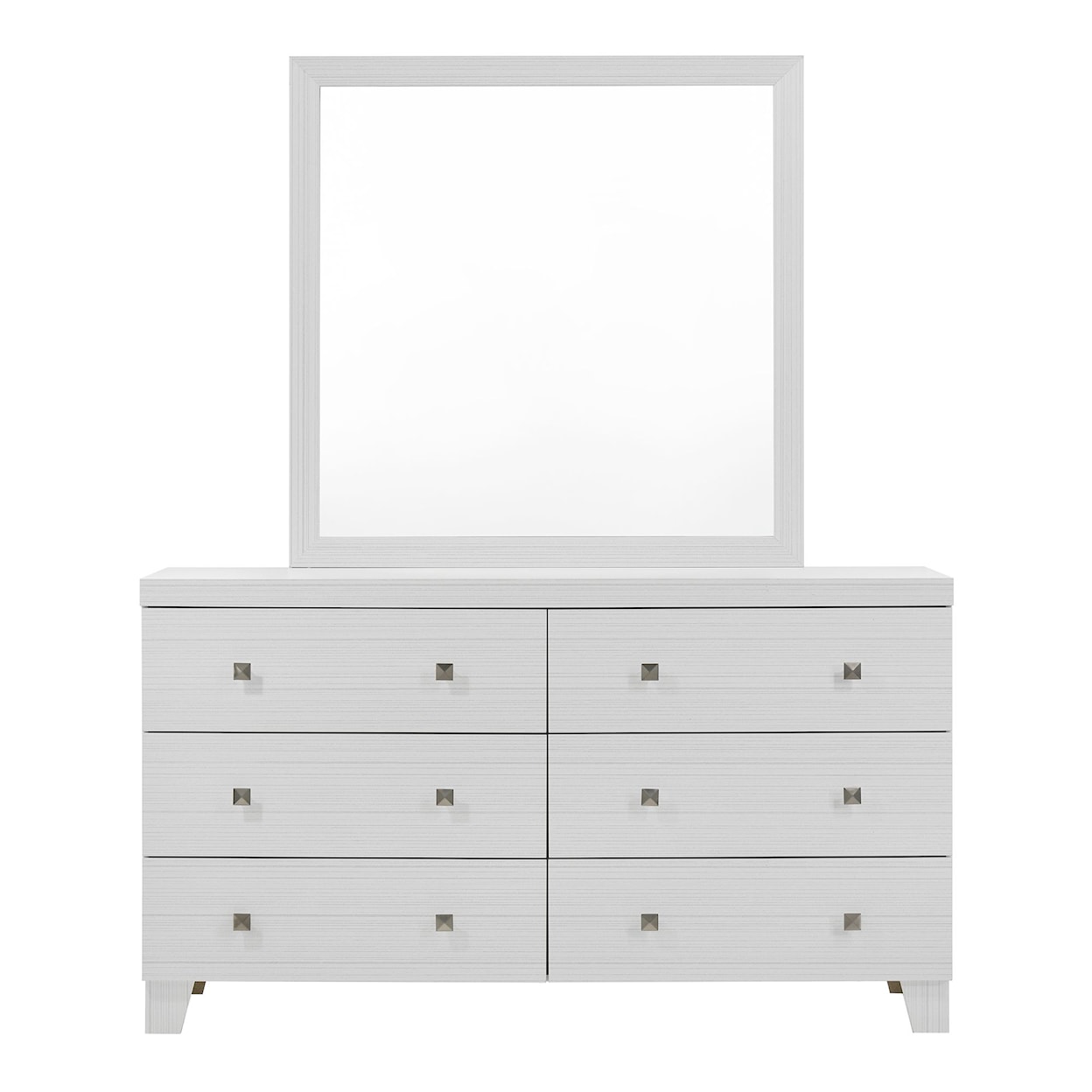 Elements International Belinda Dresser and Mirror Set