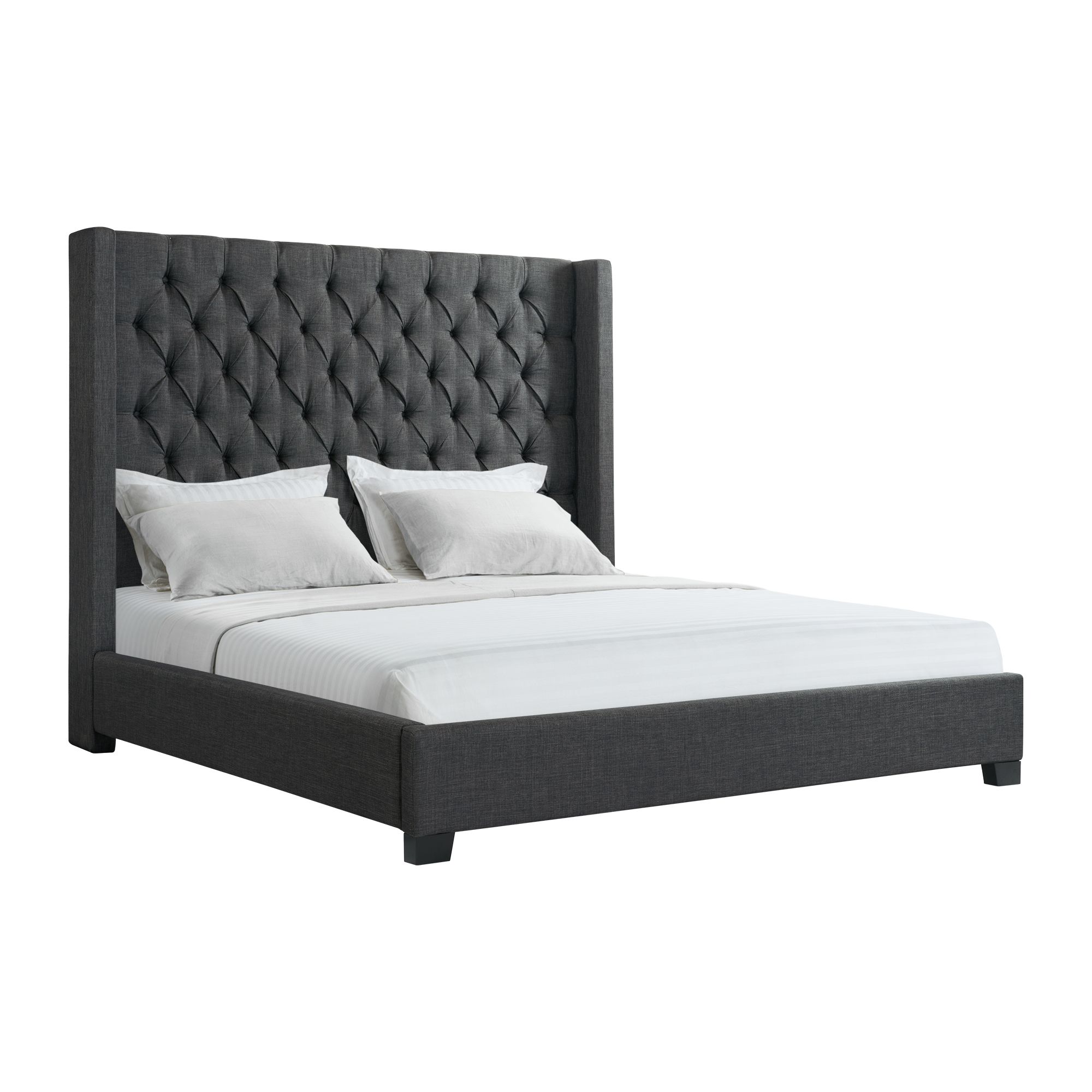 King Bed in Heirloom Charcoal