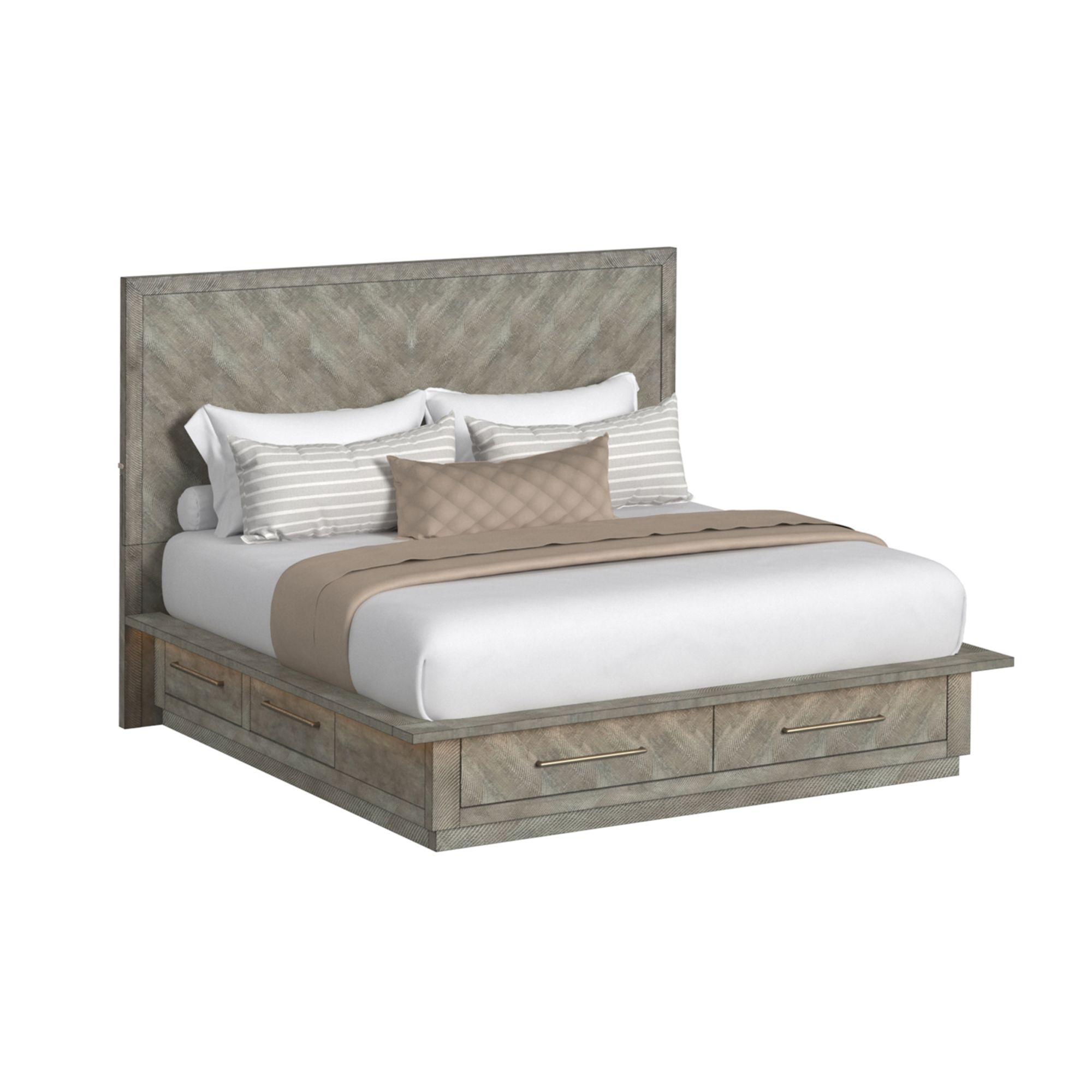 Queen Storage Bed with Lights