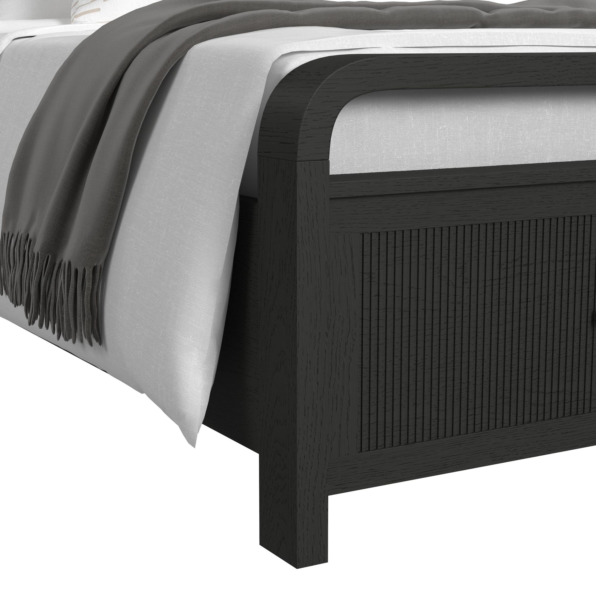 Twin Storage 5Pc Bedroom Set In Black