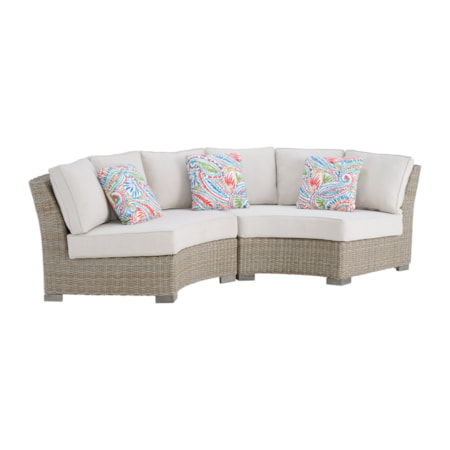 Curved Outdoor Loveseat