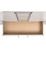 Elements International Twenty Nine Queen Storage Bed with Upholstered Headboard White