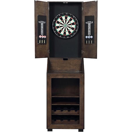 Game Room Dartboard Cabinet with Dartboard