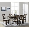 Elements International Alvin 7-Piece Dining Set