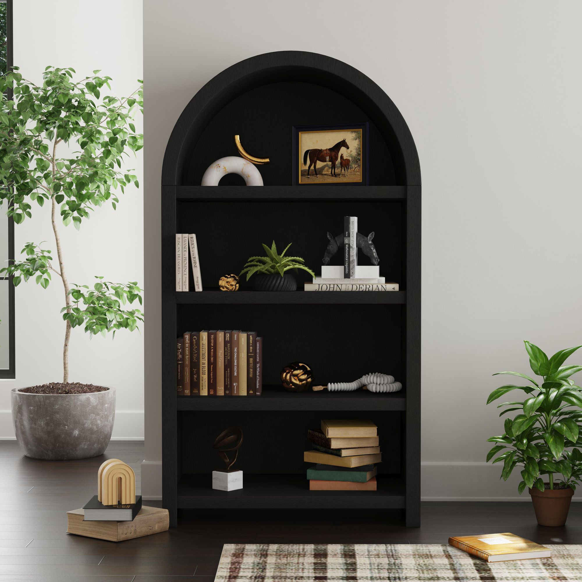 Arched Open Bookcase