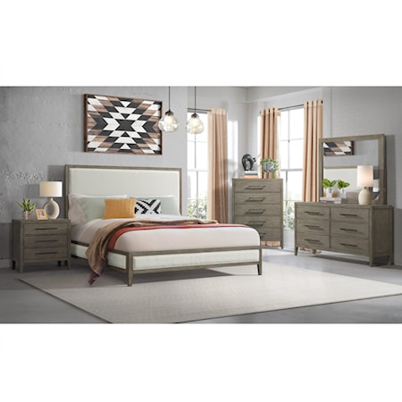 King Panel Bed with Low Footboard