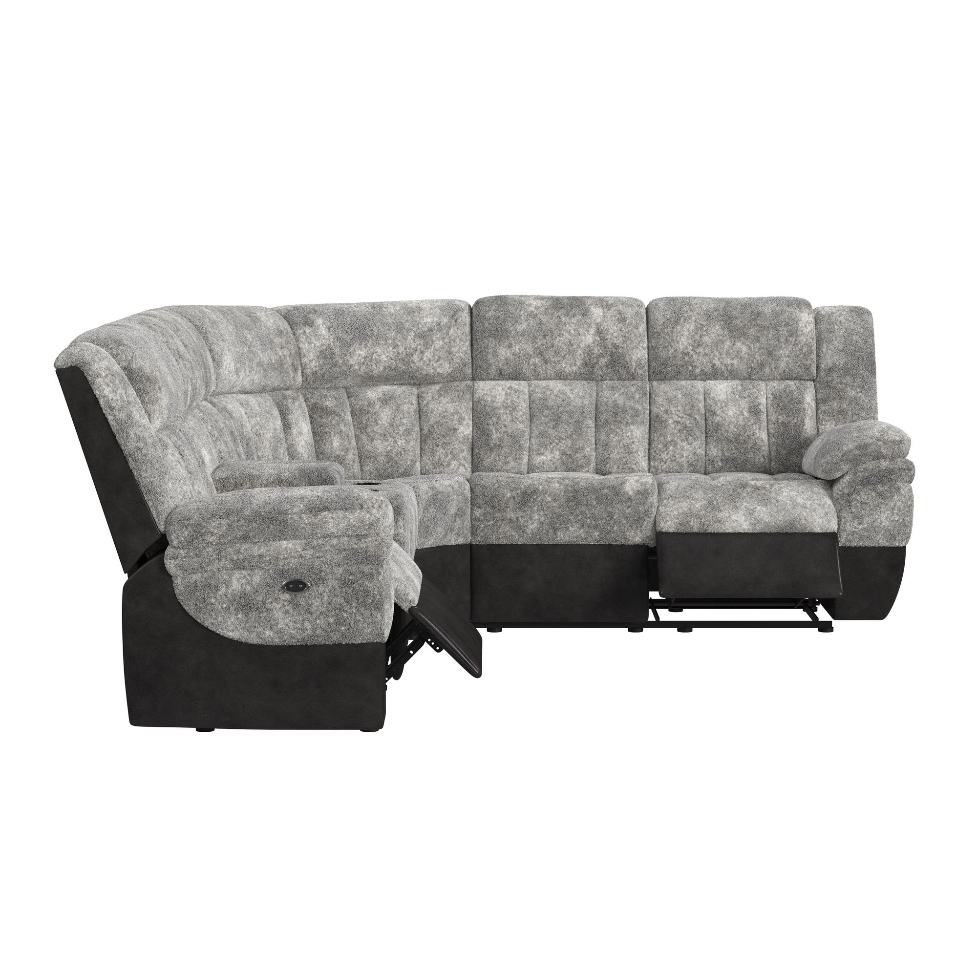 Elements International Santorini 6-Piece Motion Sectional