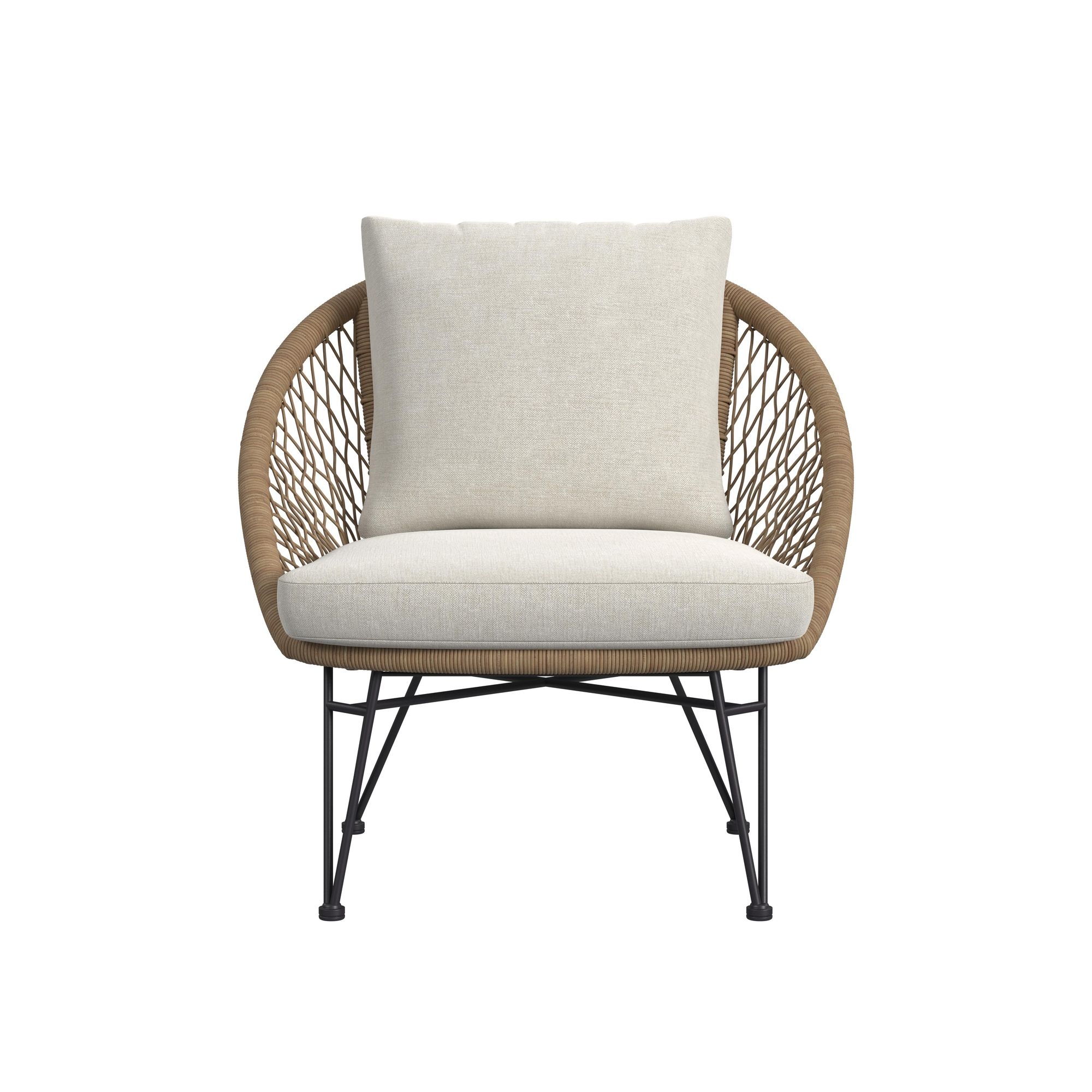 Elements International Grace Outdoor Seating 4Pc Set