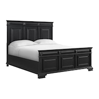 Transitional King Panel Bed