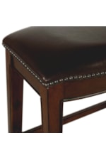 Elements Fiesta Rustic Counter Height Stool with Nailhead Trim