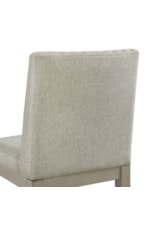 Elements International Marly Contemporary Gray Quilted Side Chair