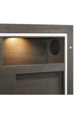 Elements International Sasha Contemporary Dresser and Mirror Set