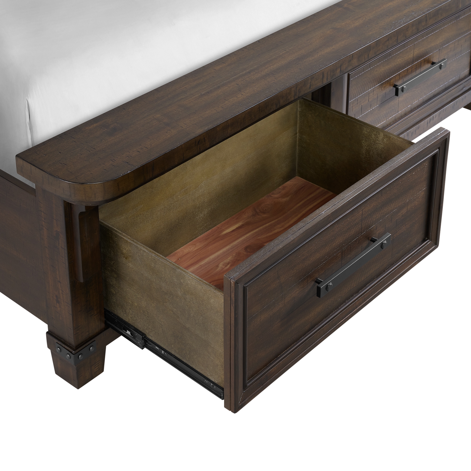 Elements International Colorado City 5-Piece Queen Storage Bedroom Set