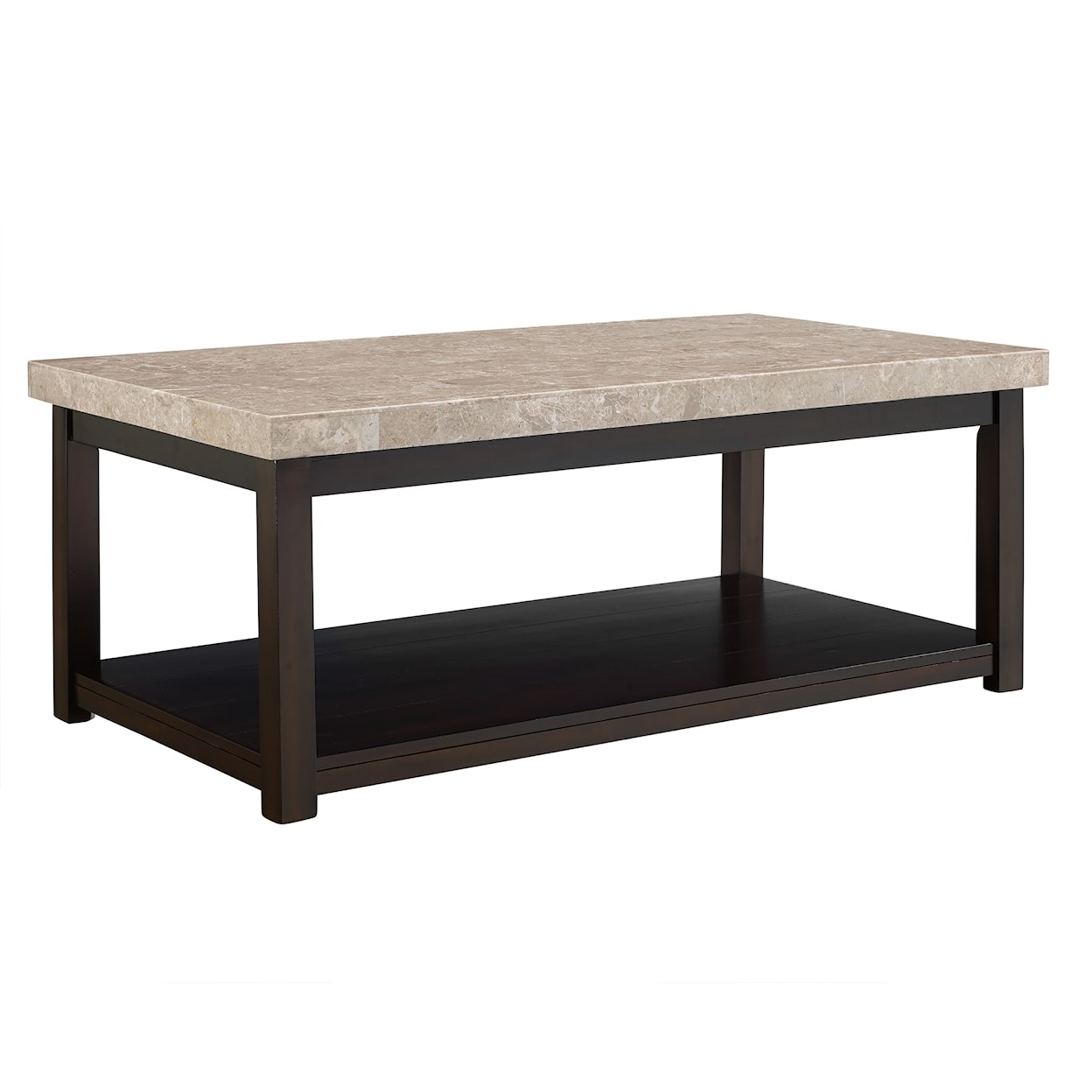 Elements International Lawerence LAWERENCE BEIGE MARBLE COFFEE TABLE |