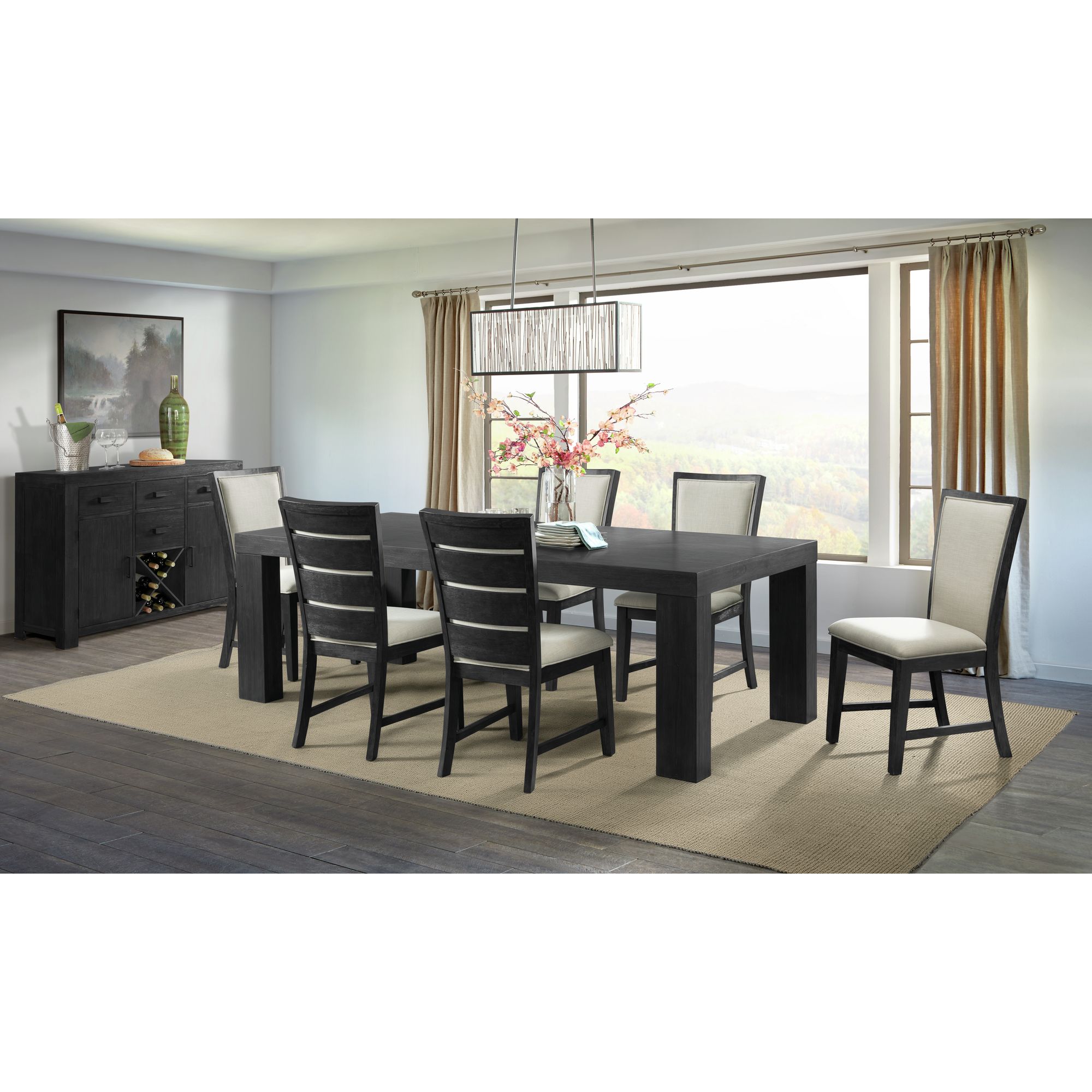 Elements International Grady Dining Side Chair Set