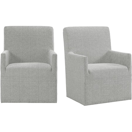 Upholstered Arm Chair Set