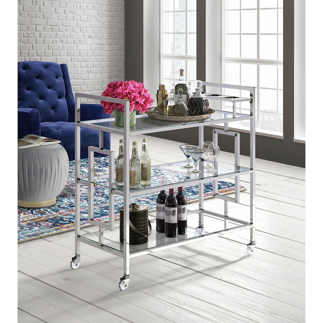 Elements International Ezra Bar Cart