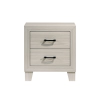 Contemporary 2-Drawer Nightstand