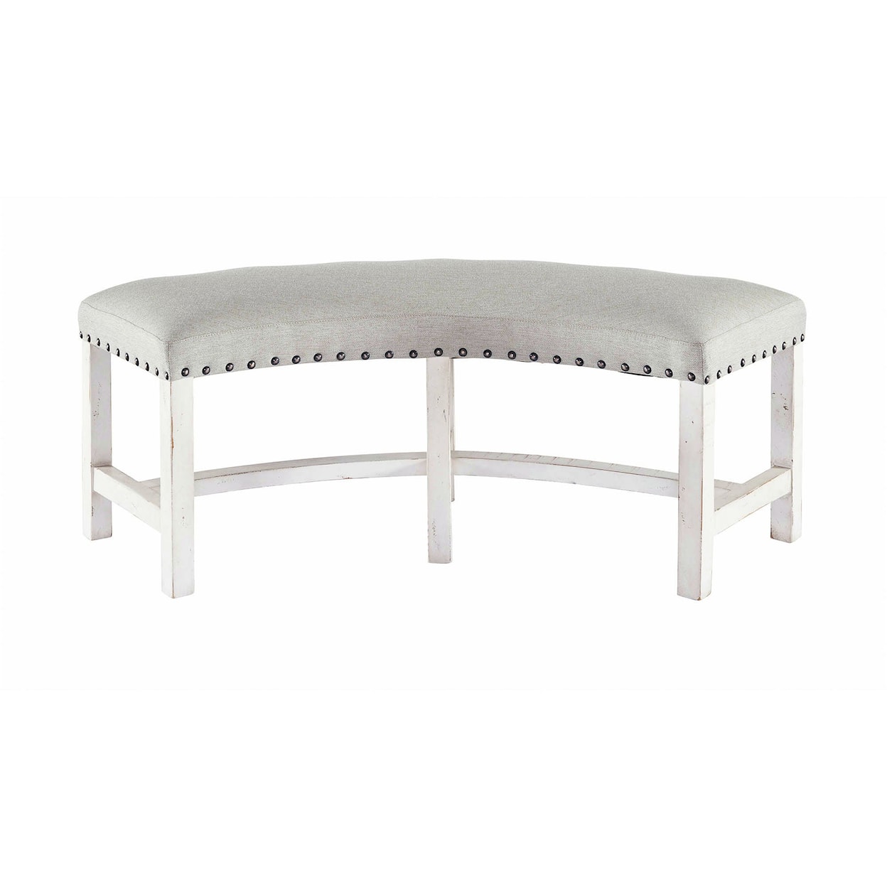 Elements Condesa Round Upholstered Dining Bench
