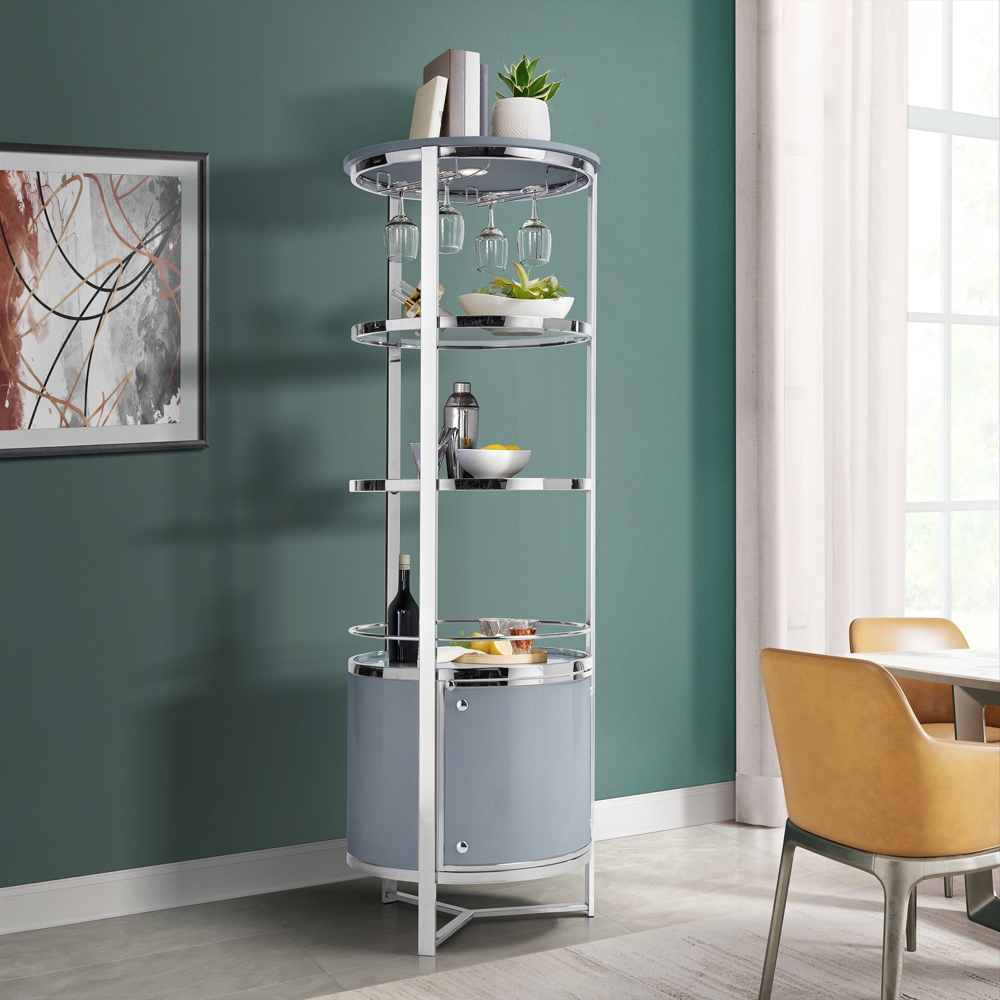 Elements International Lalia Standing Wine Rack