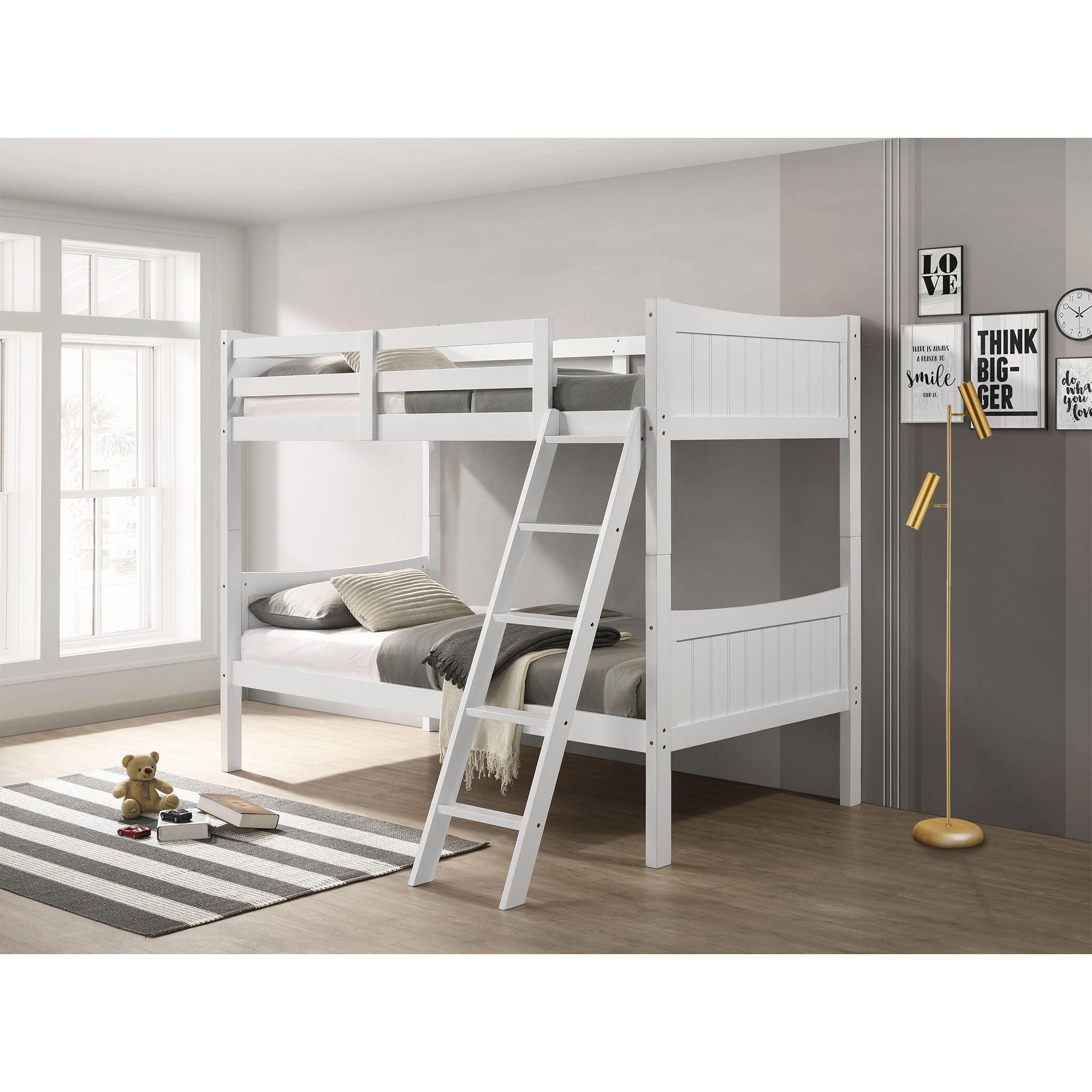 Elements International Sami Twin Over Twin Bunk Bed