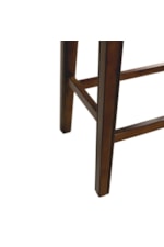 Elements Fiesta Rustic Bar Stool with Nailhead Trim